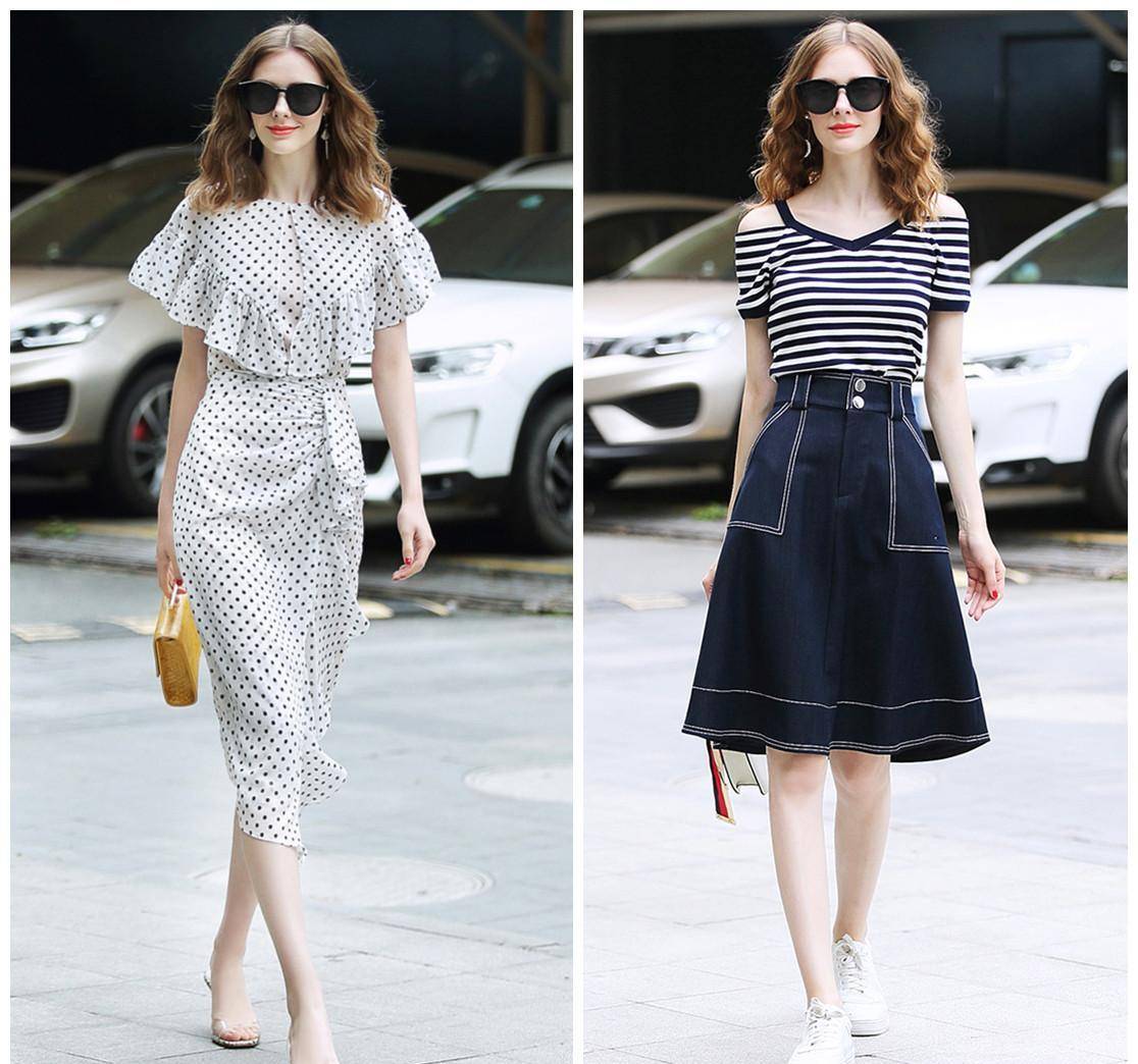 原创7080后女人三伏天出门建议借鉴这几套搭配搭高跟鞋美出高级感