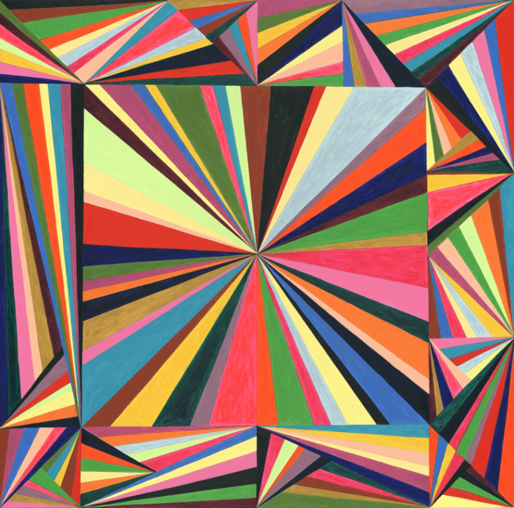 艺术评论光幻闪烁和运动感张立珩的奥普艺术探索解析