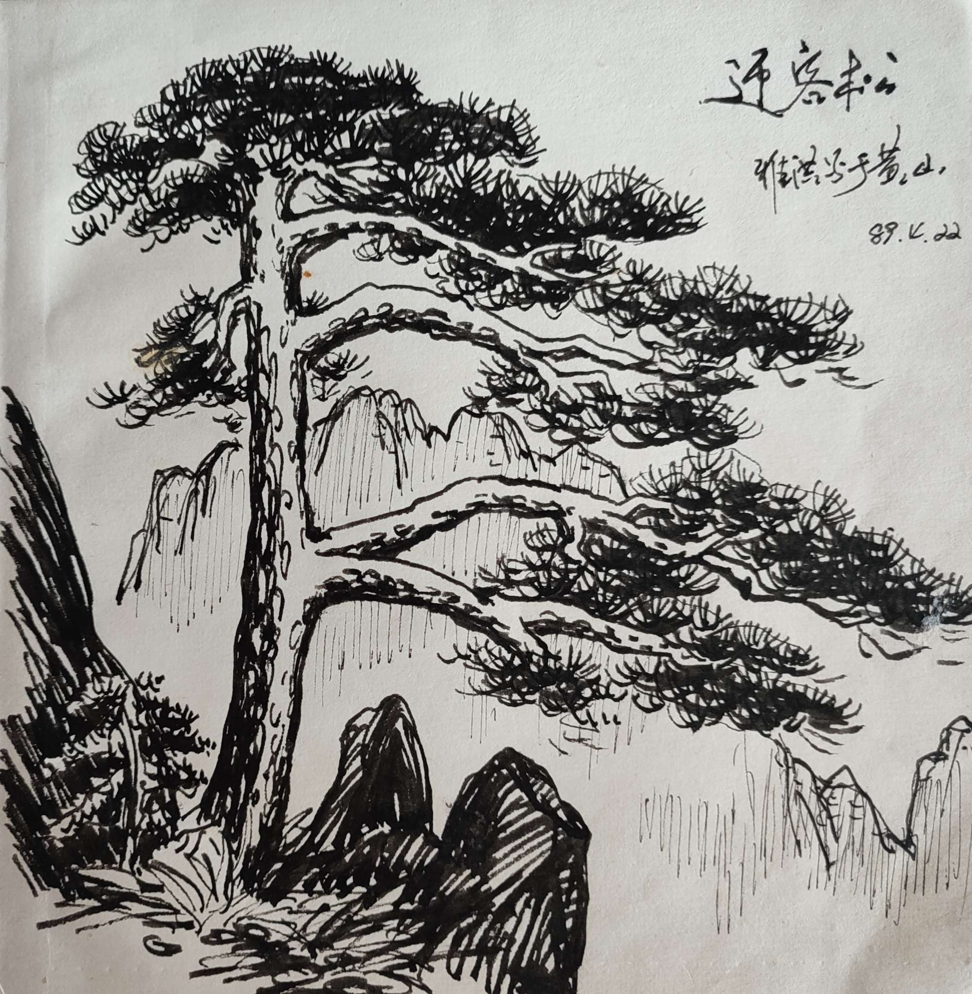 登黄山画美景宛如身临仙境