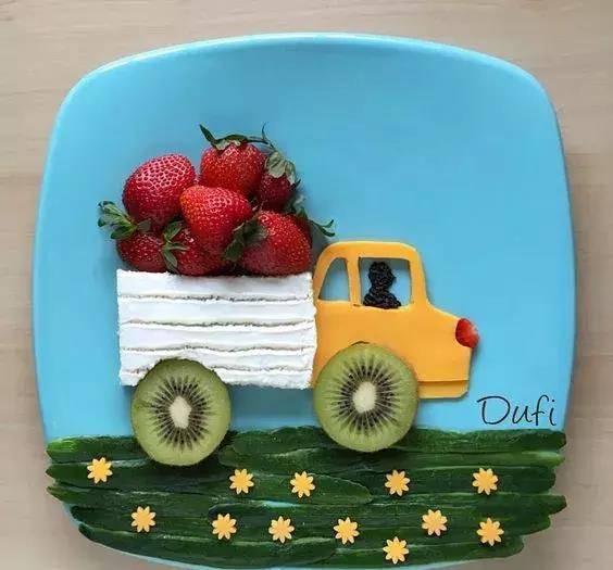 儿童版水果拼盘,和孩子一起动手做吧~2.