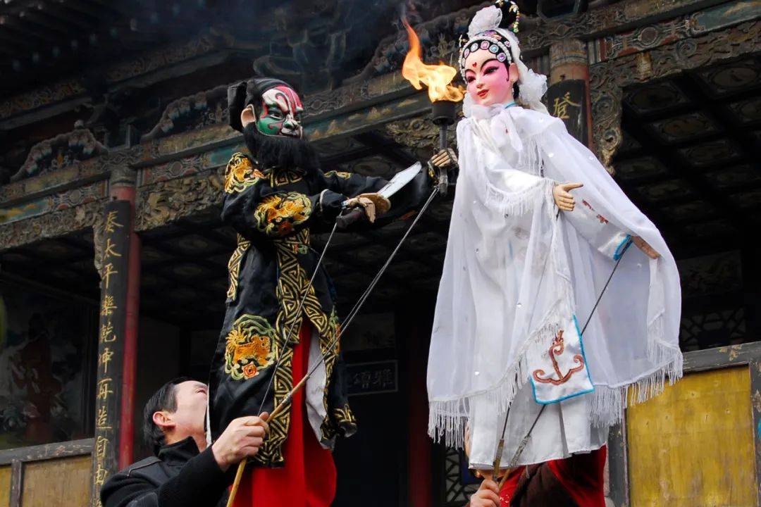 孝义木偶戏03孝义碗碗腔是山西的一个地方稀有小剧种,新中国成立后