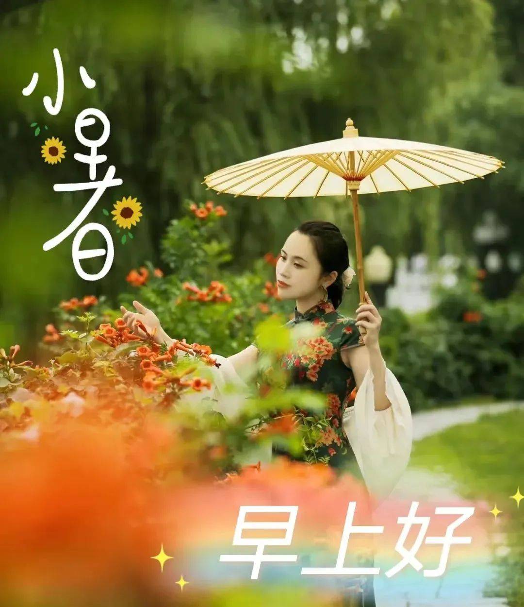 原创7月7日星期四小暑清晨早上好问候祝福动态表情图片周四最新早安