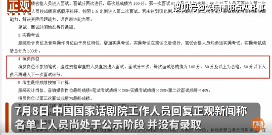 【微博热议】针对易烊千玺等艺人考编质疑,速看国家话剧院公开统一最新回复《搜狐网》 【微博热议】针对易烊千玺等艺人考编质疑,速看国家话剧院公开统一最新回复《搜狐网》