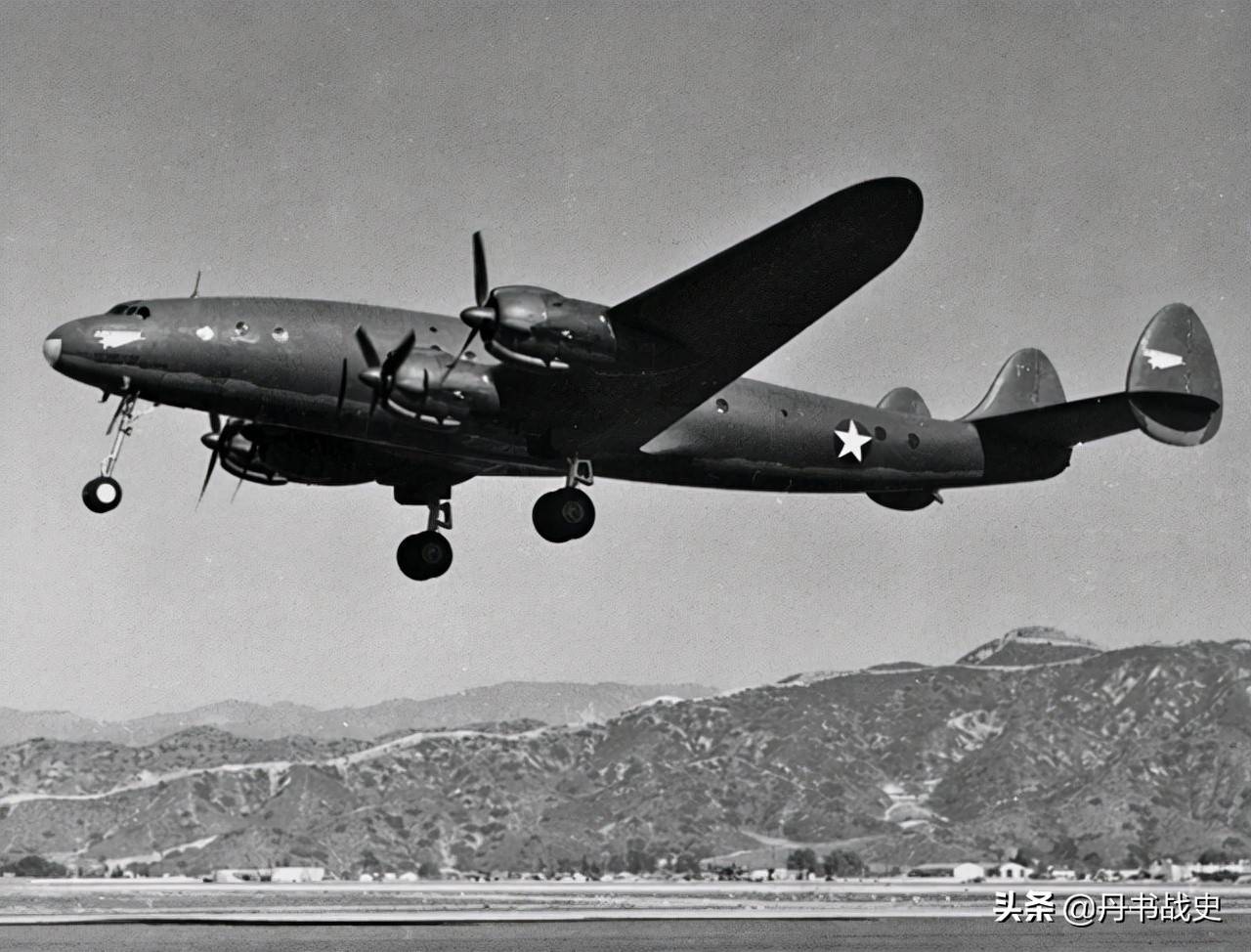 原创二战最漂亮的军用运输机之一洛克希德c69星座
