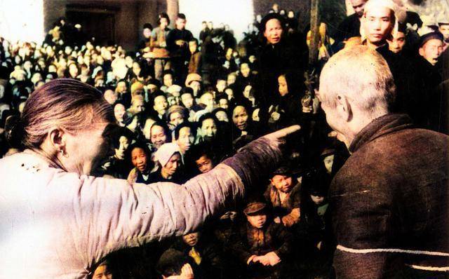 老照片:1950年,土改运动中陕西西安的乡村影像_土地_地主_何家营