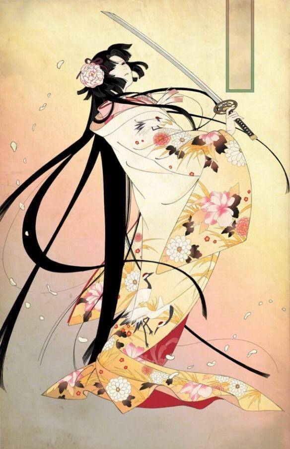 其他动漫角色风格也很不错这种浮世绘风格并不容易掌握这位日本画师能