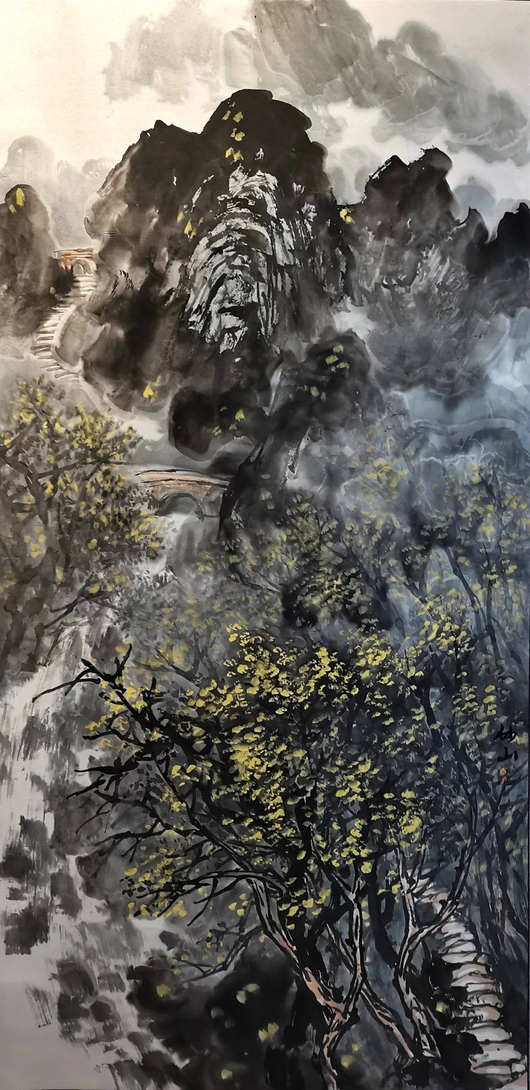 2022年7月江山壮美 张喜艺(辽宁) 96cm×180cm 2022年6月江南春早 肖