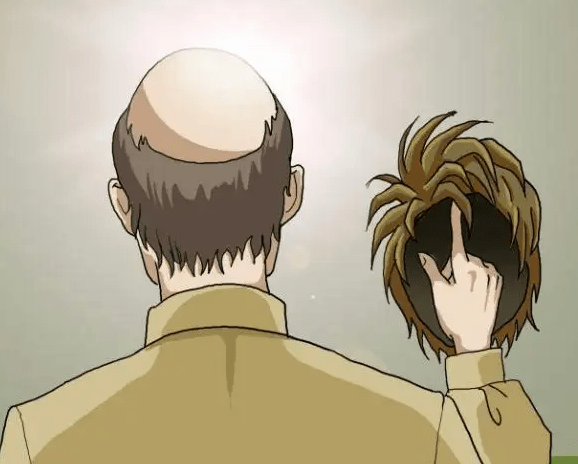 黑米3d纹发夏日炎炎以其戴假发难受不如纹发帅气寸头