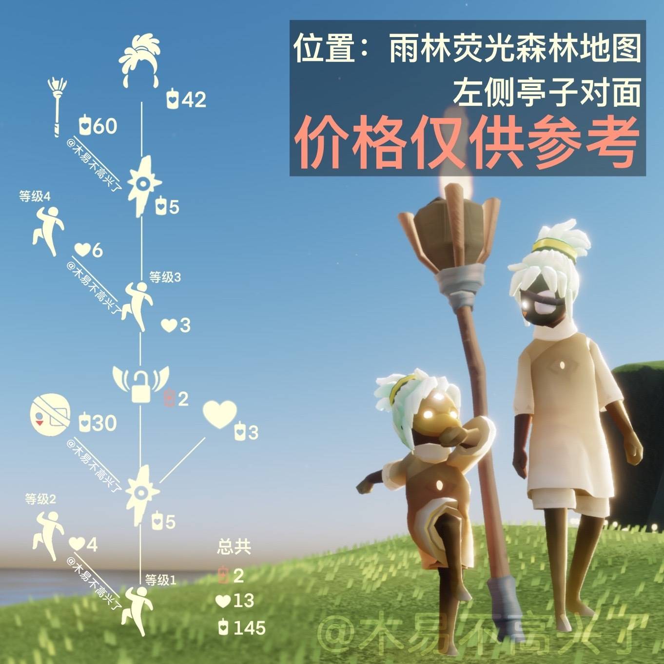 其中面具30白蜡烛,火把60白蜡烛,发型42白蜡烛.
