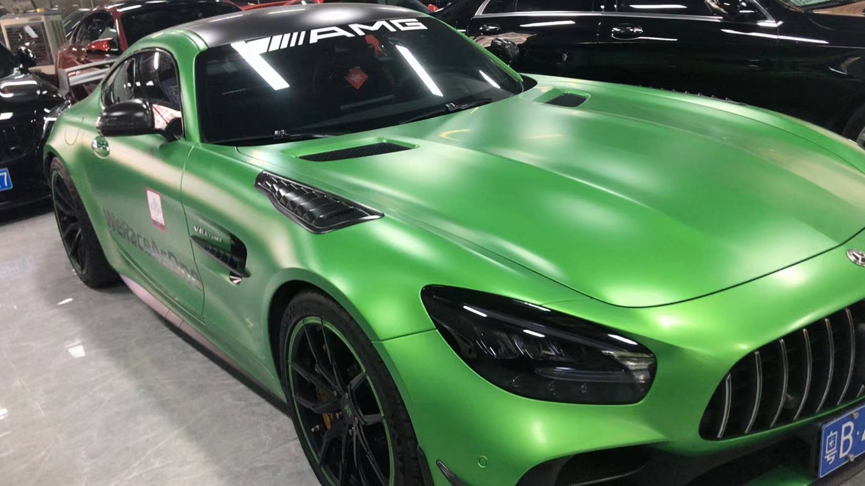 icr改色膜原厂amg绿魔,漂亮 对绿色有好感_漂亮_原厂_好感