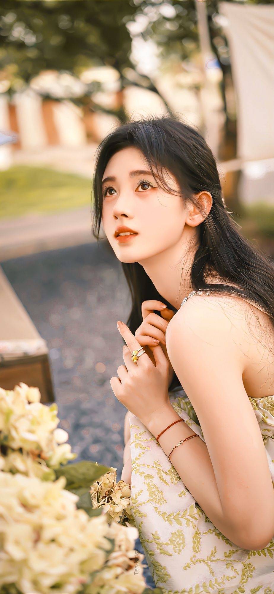 鞠婧祎吊带连衣裙性感写真_鞠婧祎_写真_吊带