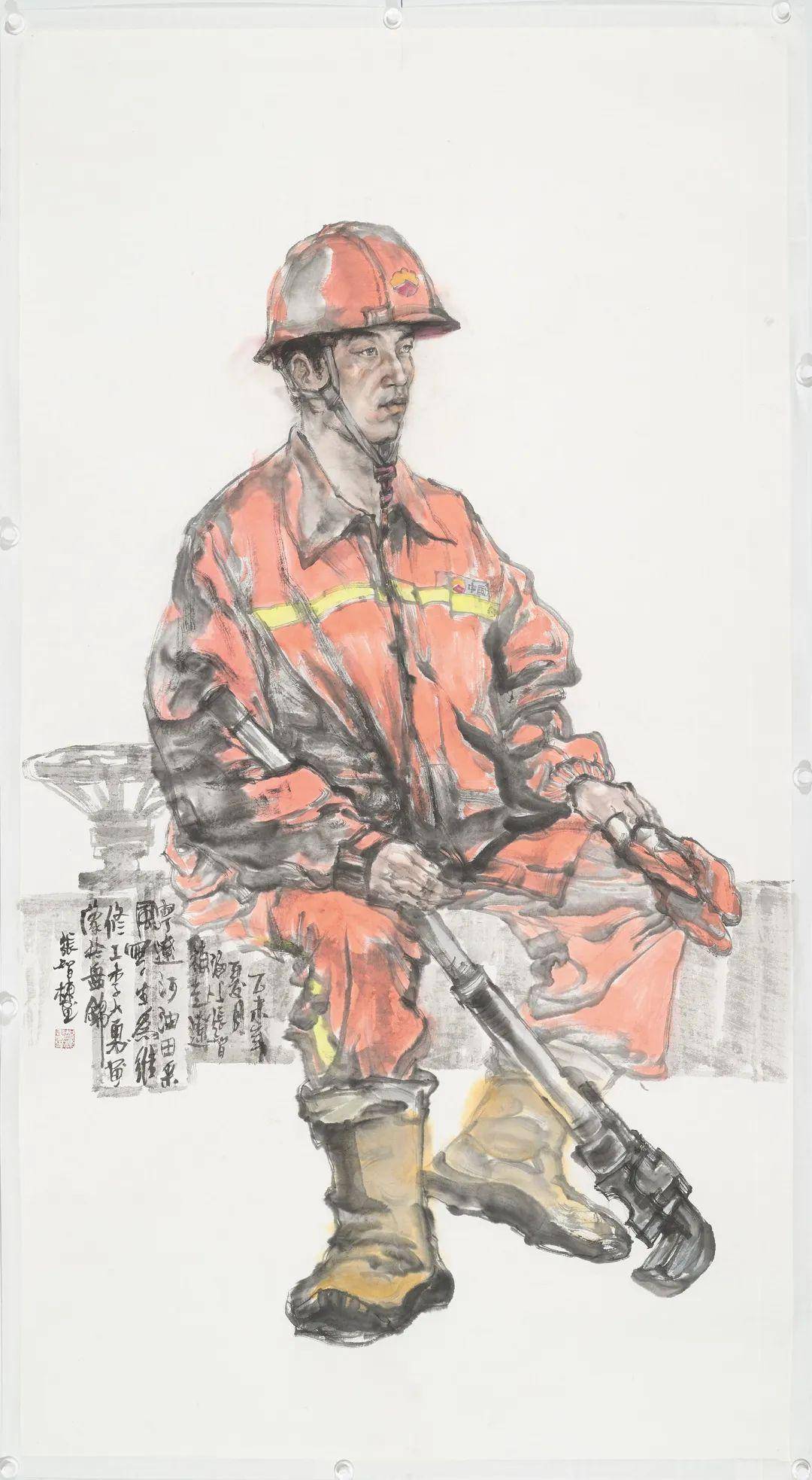 劳动者之歌/ 五 61 一国际劳动节张智棟人物画作品特辑