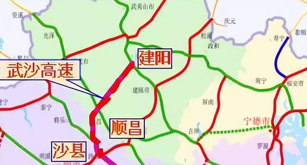 武沙高速全程线路图图片