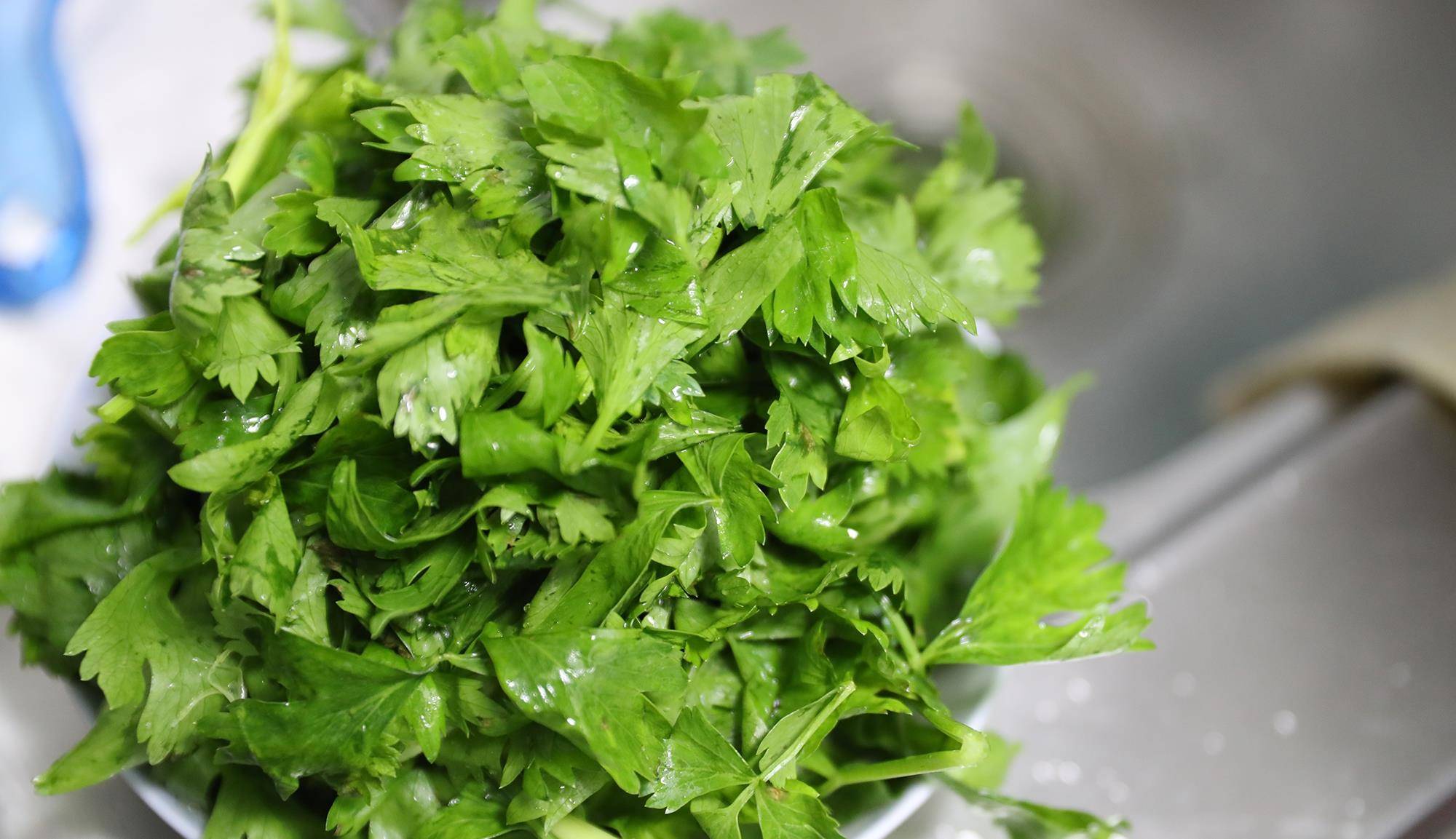 芹菜葉拌豆腐這道菜一上桌都搶著吃 既不浪費還營養美味_葉子_沸水