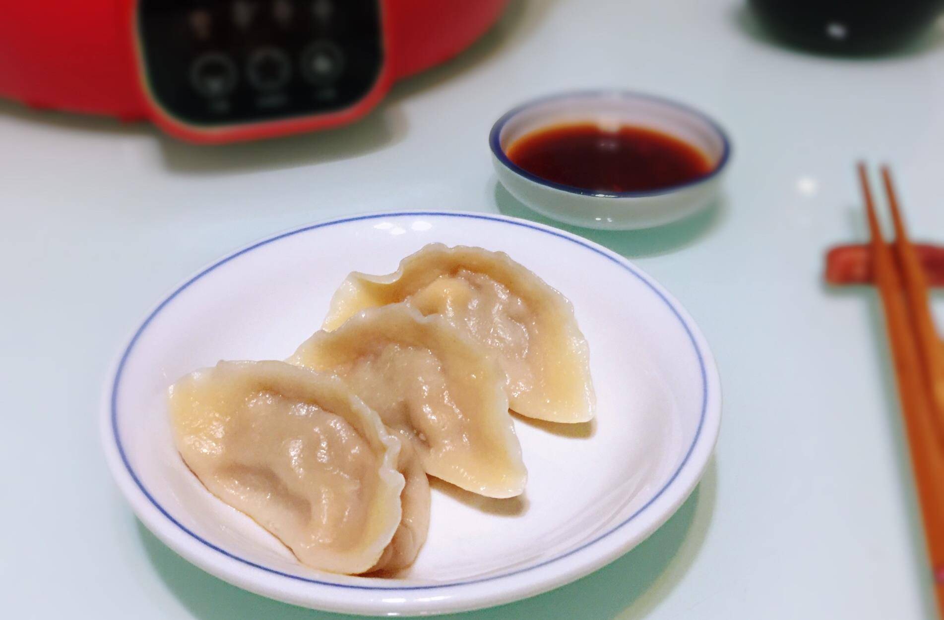 原創秋天的瓠子蒲瓜做餡鮮美瓠子牛肉玉米餡餃子1盤不夠吃