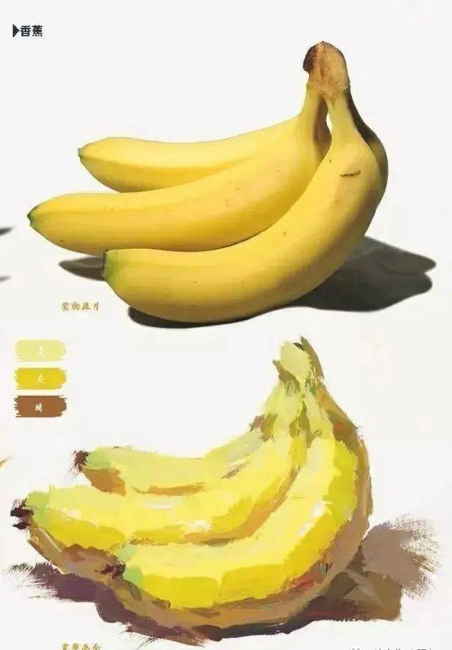 色彩香蕉的画法步骤图片