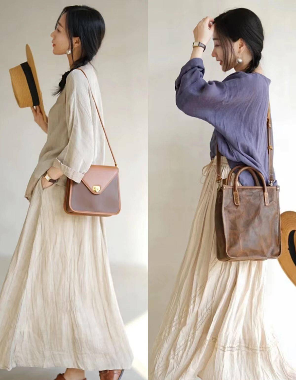 如果想将棉麻文艺风拿捏得当,那么就要借助色彩搭配打造"氛围感"满满