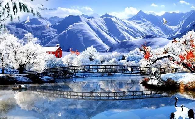 10个乡村雪景中的休闲创意,独具匠心!经典_温泉类_进行_造型