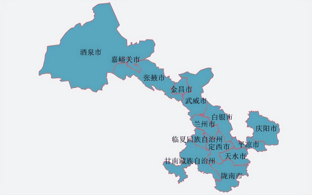 甘肃西安地图全图图片