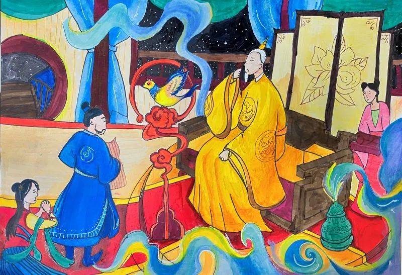 2022安徒生(国际)艺术奖参评作品赏析:《夜莺》的故事_皇帝_歌声_死神