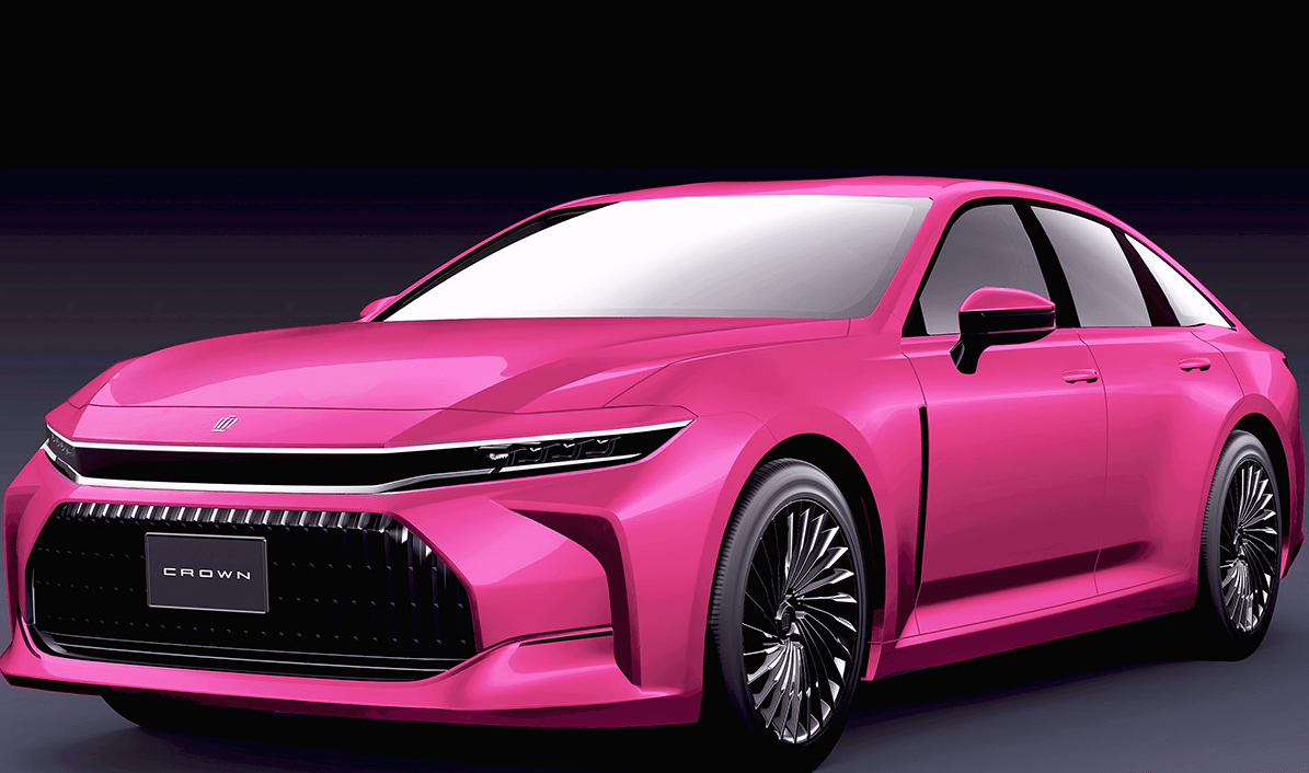长5米的丰田新款粉红皇冠怎么样新颖的设计与显眼的颜色