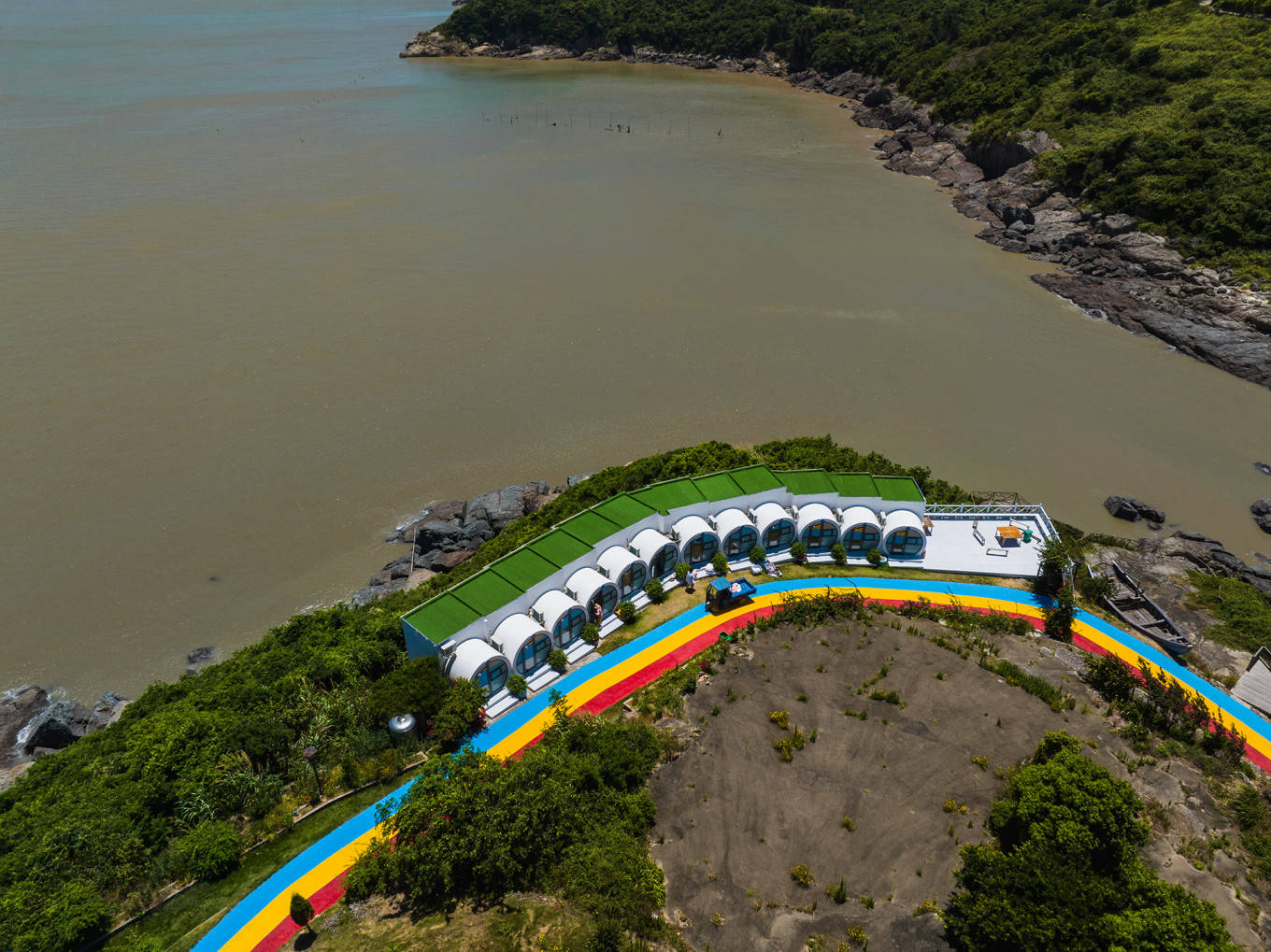 嵛山岛非常网红的一家民宿,星海居,180度无敌海景3.