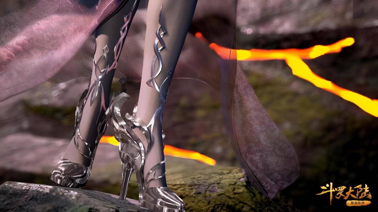 斗罗大陆:小舞曝光腰部特写,优雅站姿引人注目,水晶鞋却被换了_高跟鞋