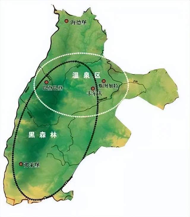 德国黑森林地图图片