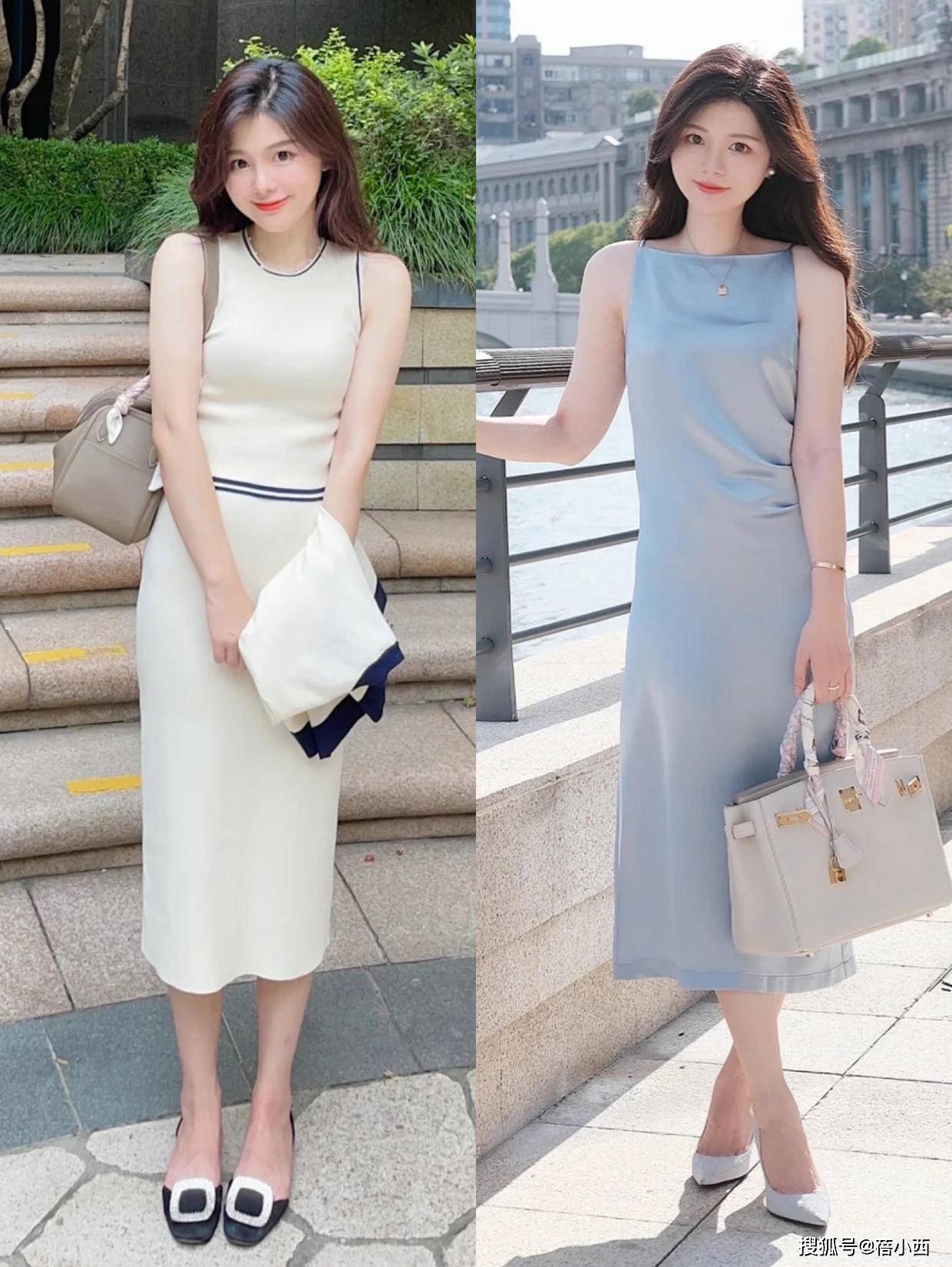 穿搭来凑,160㎝小个子女生掌握这3个技巧,显瘦又显高_身材_夏天_衣服