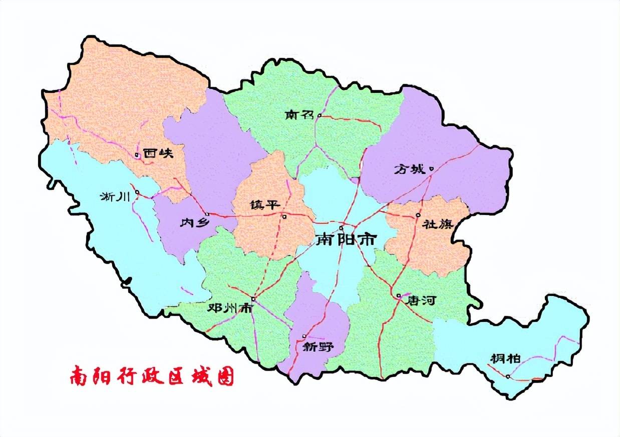 南阳县城地图图片