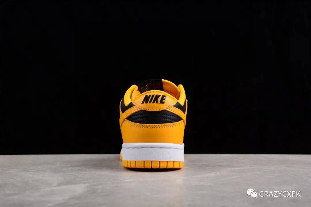 耐克nike dunk low goldenrod 爱荷华大学黑黄武当复古板鞋_鞋舌_鞋带