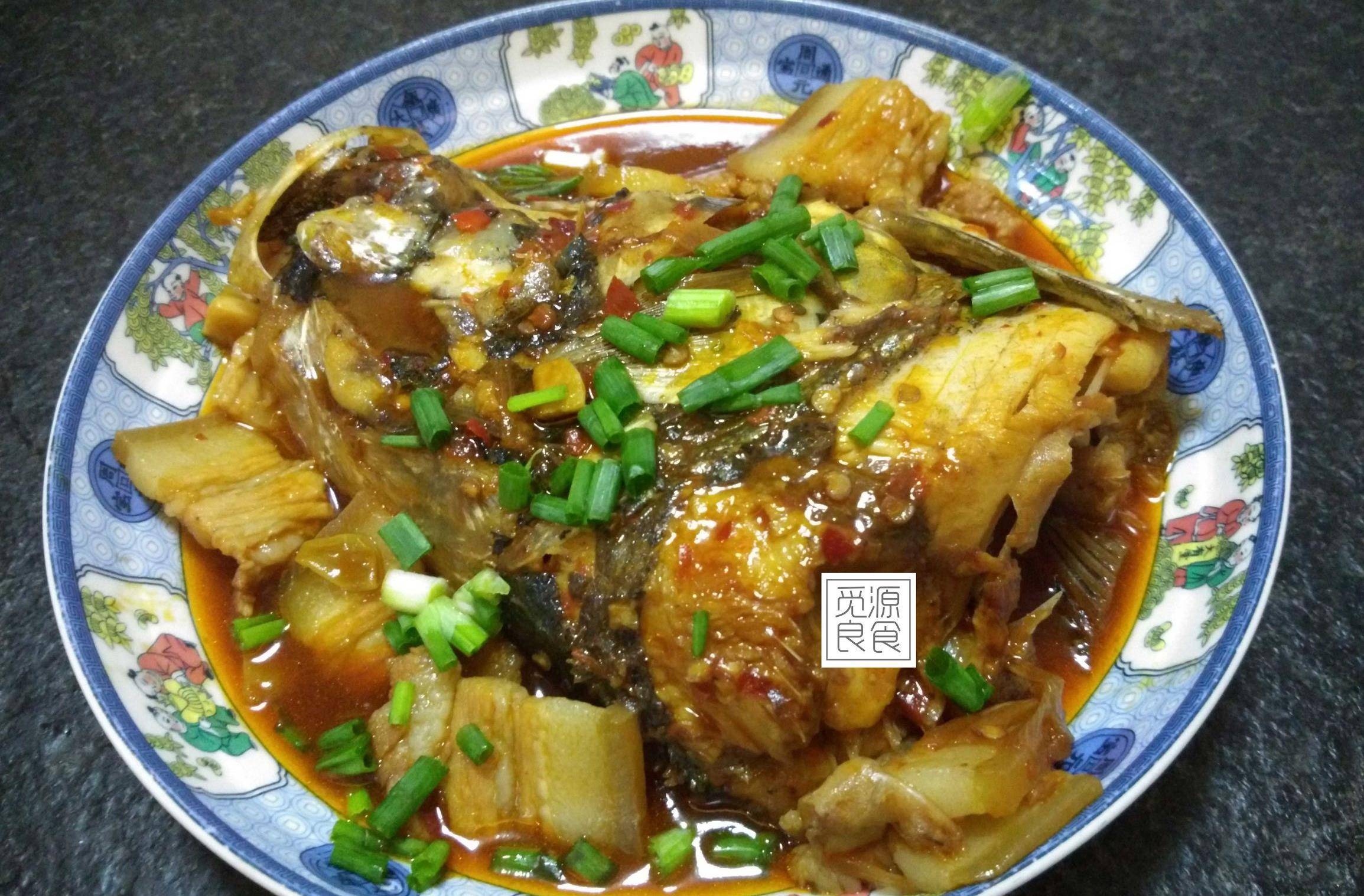 教你做酱焖鱼头,色香味美酱香扑鼻,做法简单_时候_胖头鱼_食材