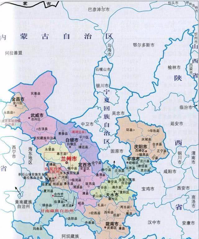 平凉位置图片