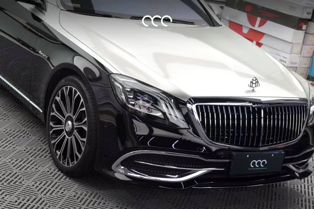 奔驰s560漫彩改色膜迈巴赫香槟金,高雅迷人的感觉_搜狐汽车_搜狐网