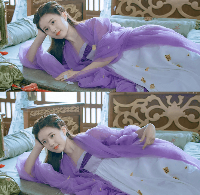 看了赵丽颖程潇谭松韵的紫衣造型,网友才明白紫衣女神有多美_角色_剧