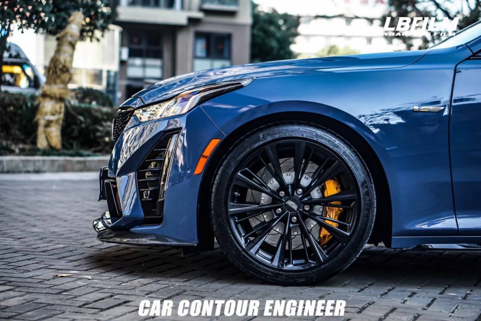 凯迪拉克ct5-lb改色膜原厂漆海王星蓝,蓝得动人心魄_搜狐汽车_搜狐网