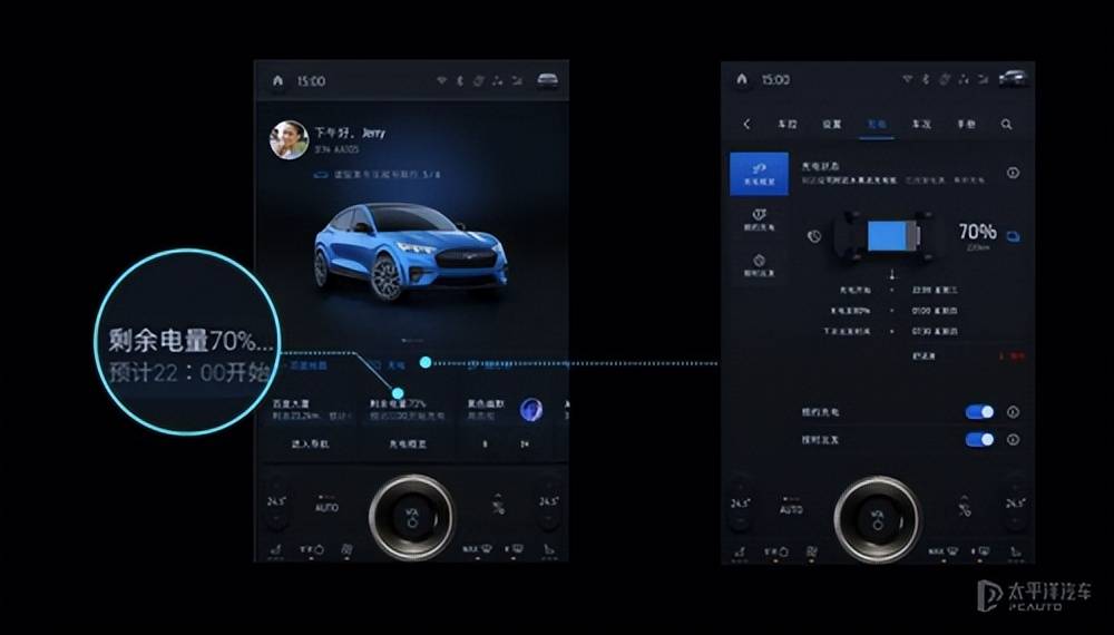 福特电马OTA晋级看点：新增一键停车语音引导、快速充电入口等功用