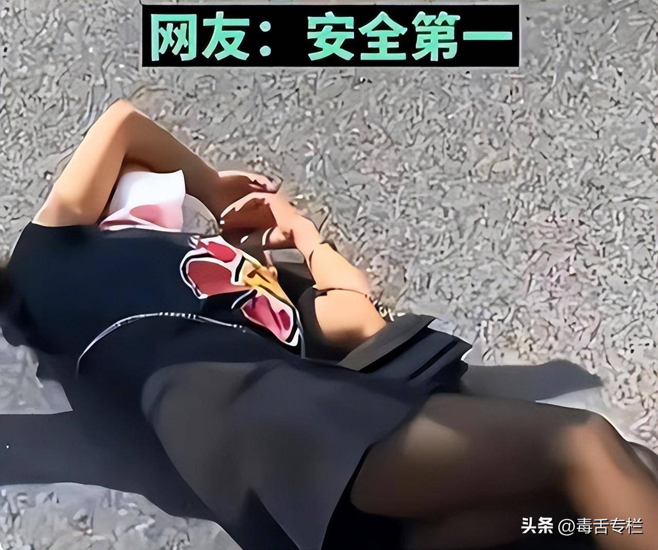 回顾:女子逆行不慎撞车,随后躺在地上不起,黑色高跟鞋格外显眼_小美