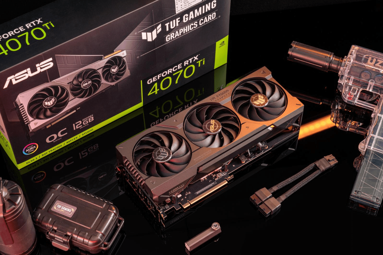 华硕tuf gaming rtx 4070 ti展示