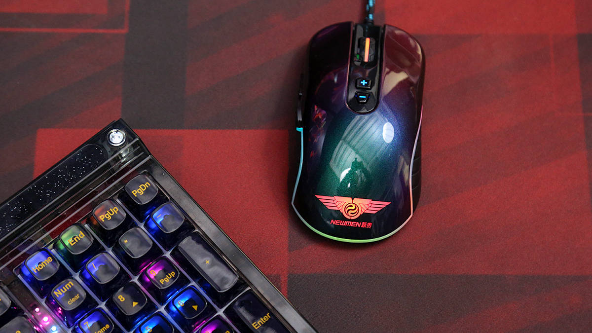 新贵GX6 Pro幻彩漆有线游戏鼠标评测：炫彩外观，出色手感