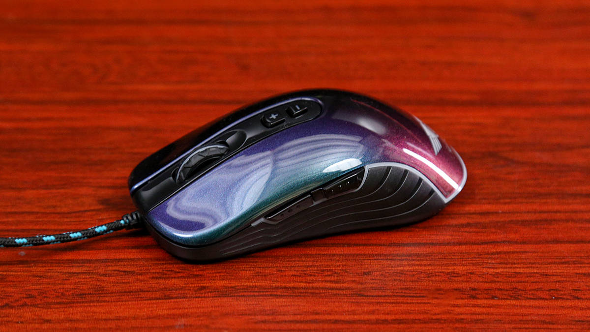 新贵GX6 Pro幻彩漆有线游戏鼠标评测：炫彩外观，出色手感