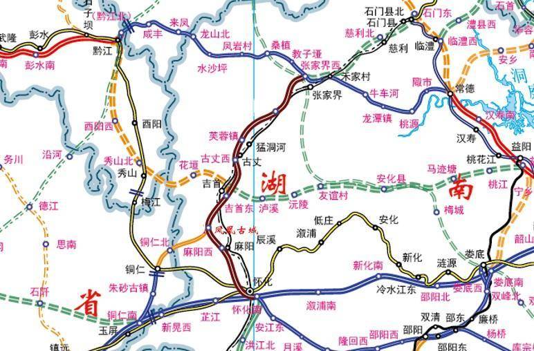 张吉怀高铁好奇怪，能够直达北上广深，却到不了最近的贵州