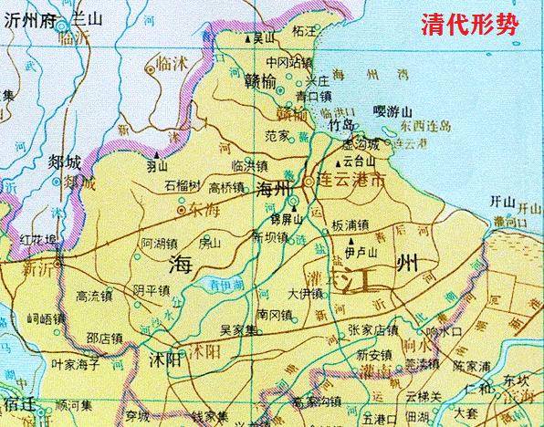元年(1912年),改海州直隶州为东海县,因其地东濒大海,故沿用古东海县