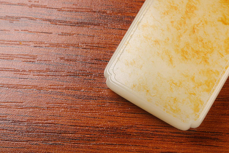 洒金皮《无事牌》 和田籽料 满皮子无事牌 平安喜乐 朝隆合和田玉