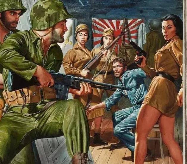 欧美二战时的宣传画,为什么格外突出女人战斗?_西方_战争_女性
