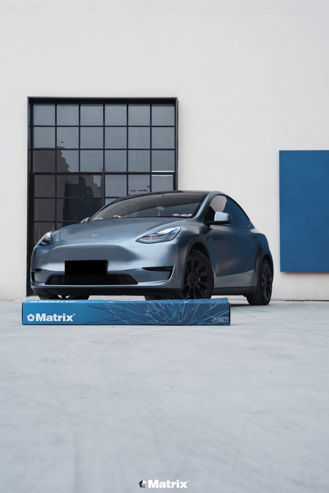 特斯拉modely-matrix矩阵改色膜电光风暴蓝,宁静沉稳时尚感_个性_质感