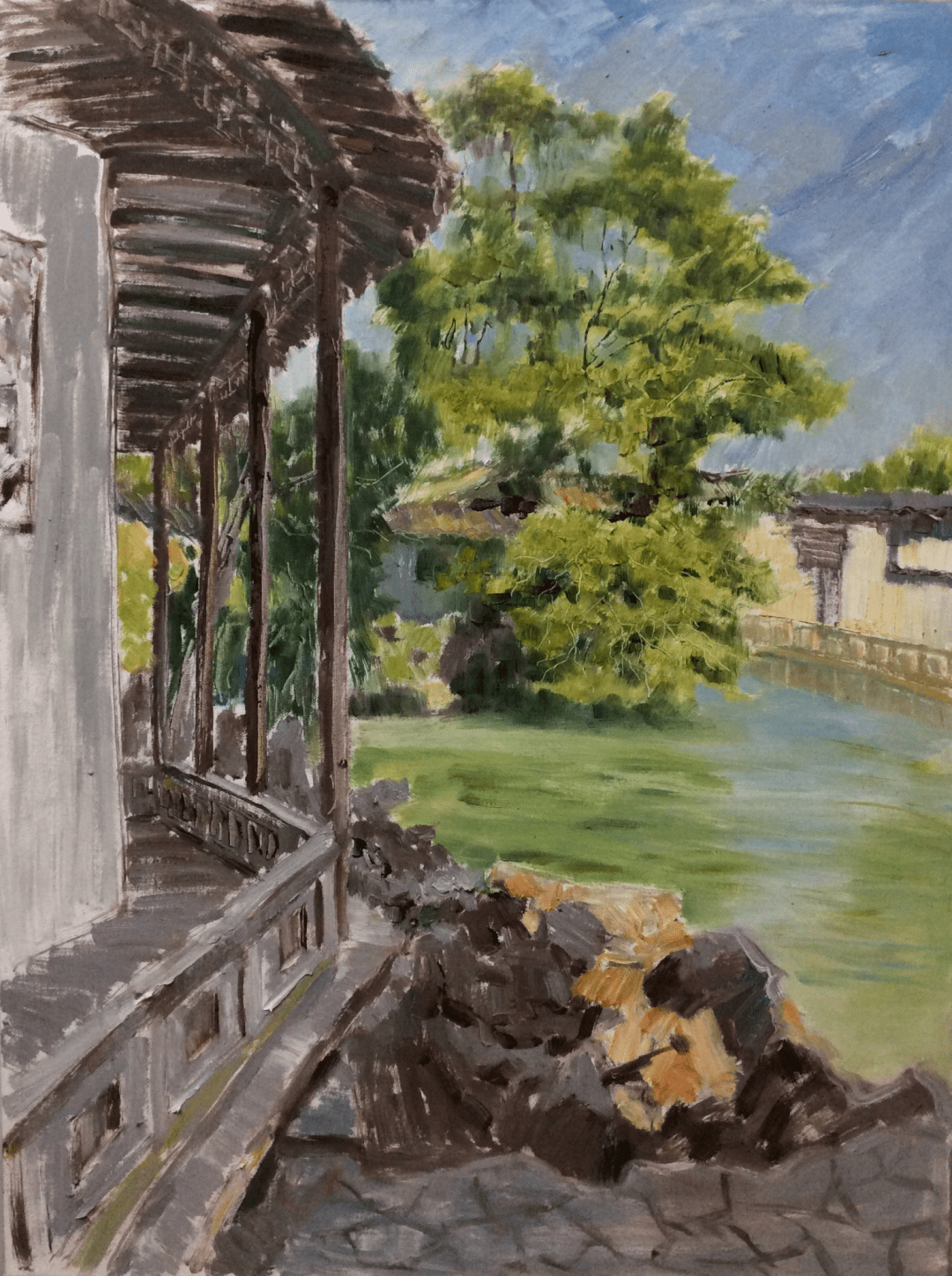 【艺展中国·名家贺新春】洪斌园林油画作品