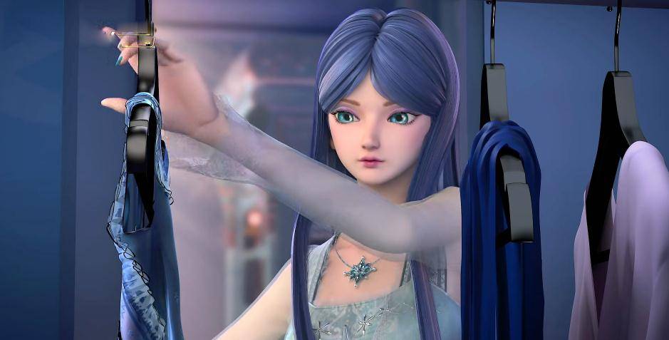 黑发冰公主和罗丽的模型超级像,侧脸看过去以为罗丽来客串了_人类