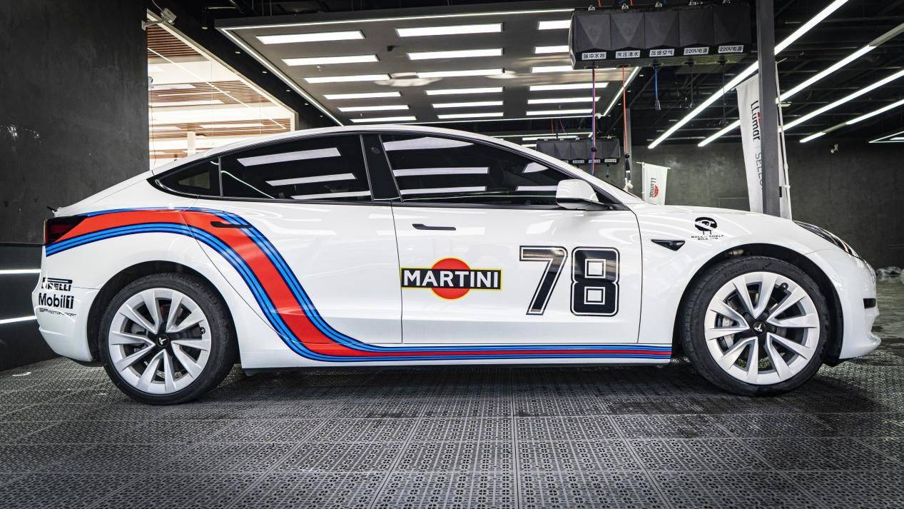 天津汽车贴膜特斯拉model3车身拉花案例分享_搜狐汽车_搜狐网