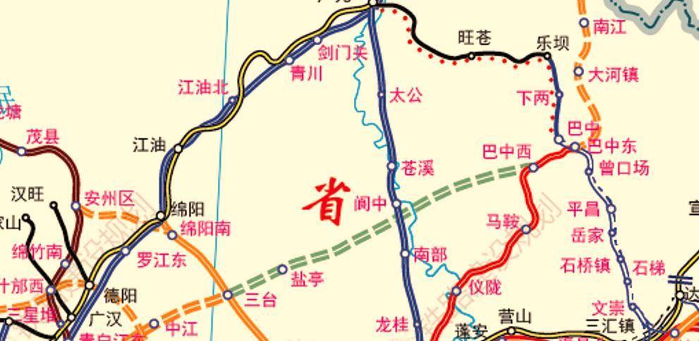 成都三台阆中巴中铁路图片